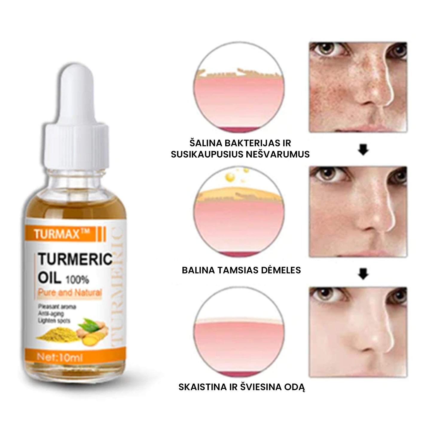 TurmaX™ ciberžolių veido serumas