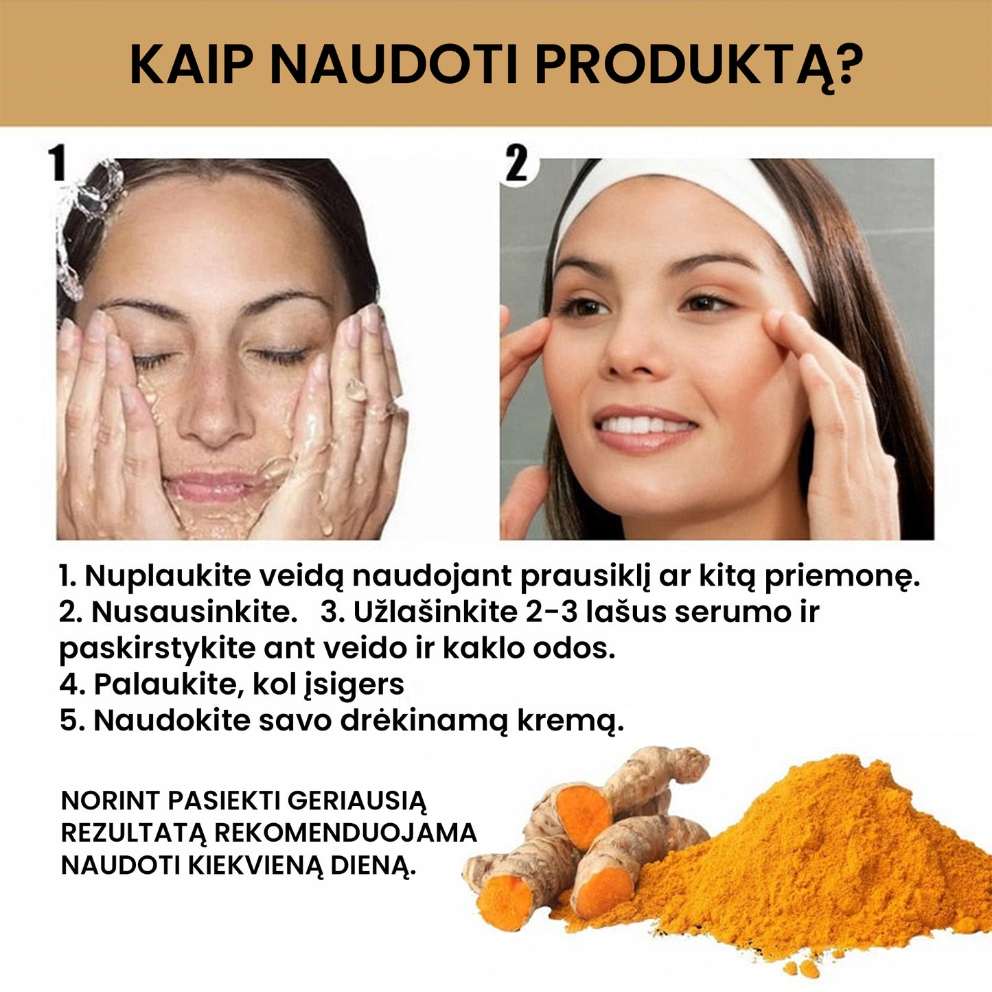 TurmaX™ ciberžolių veido serumas